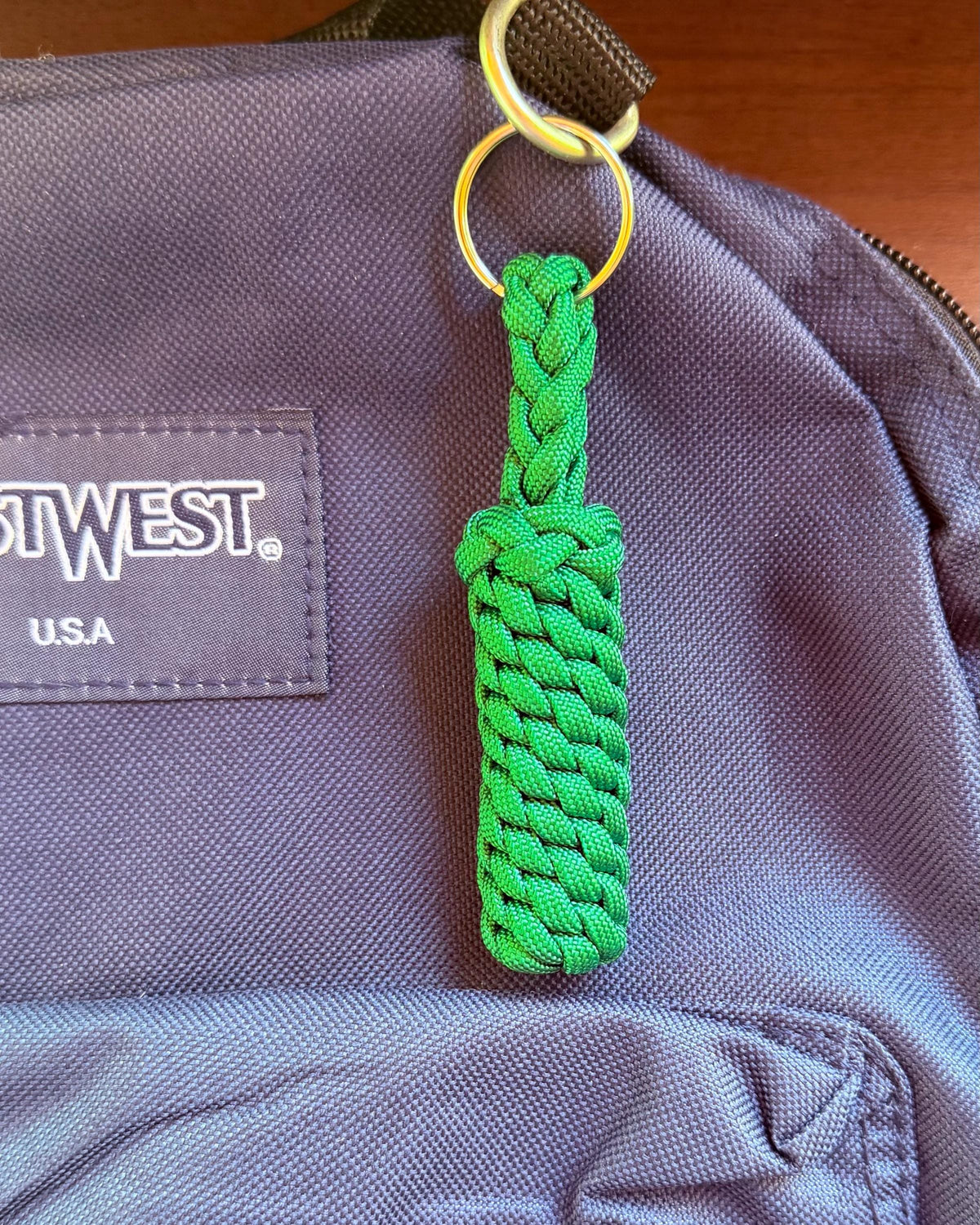 Paracord Keychain, Handmade Key Fob, Backpack Accessory