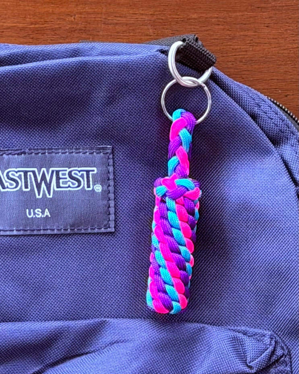 Personalized Key Chain, Custom Paracord Key Fob, Choose Your Own 3 Colors
