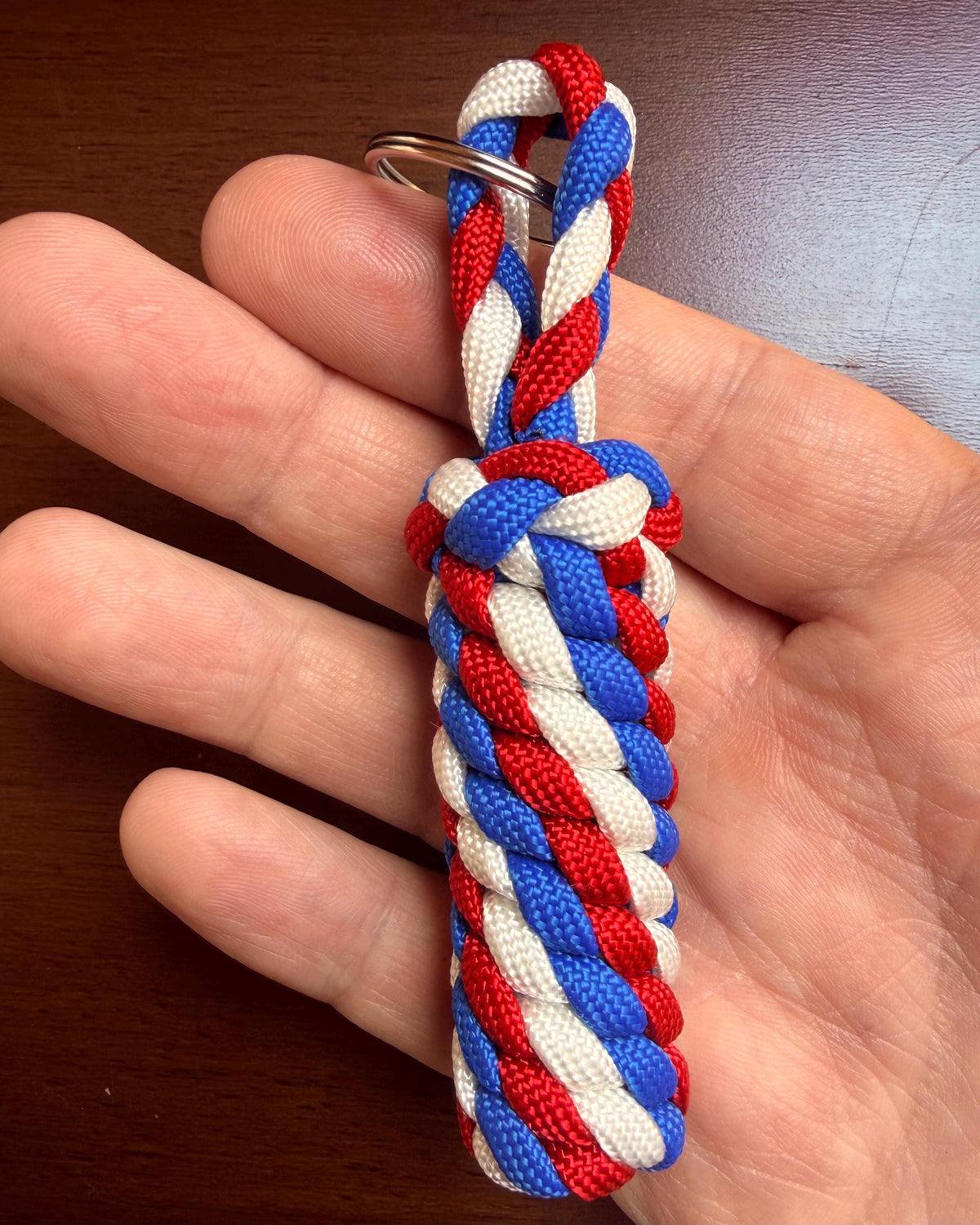 Personalized Key Chain, Custom Paracord Key Fob, Choose Your Own 3 Colors