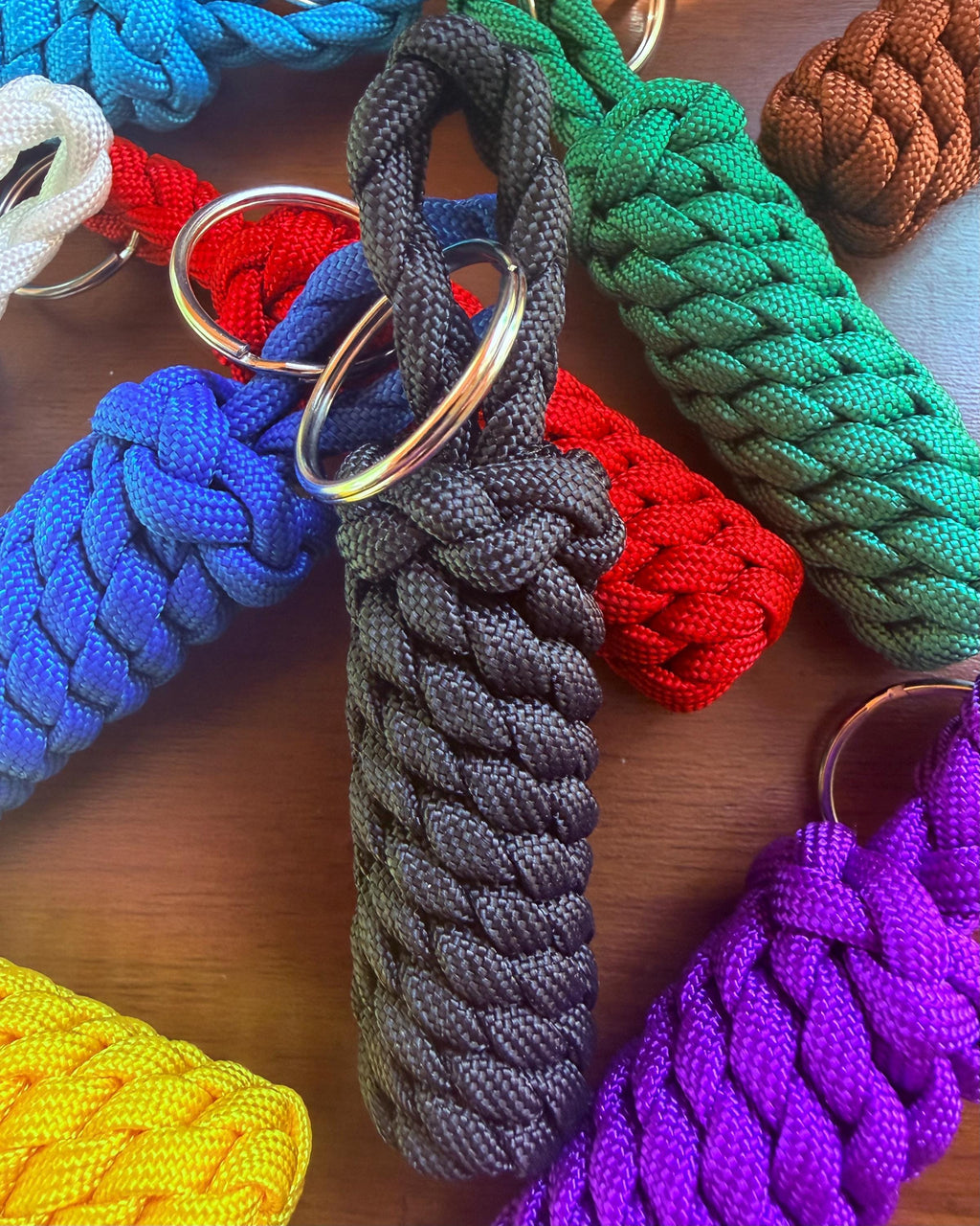 Paracord Keychain, Handmade Key Fob, Backpack Accessory