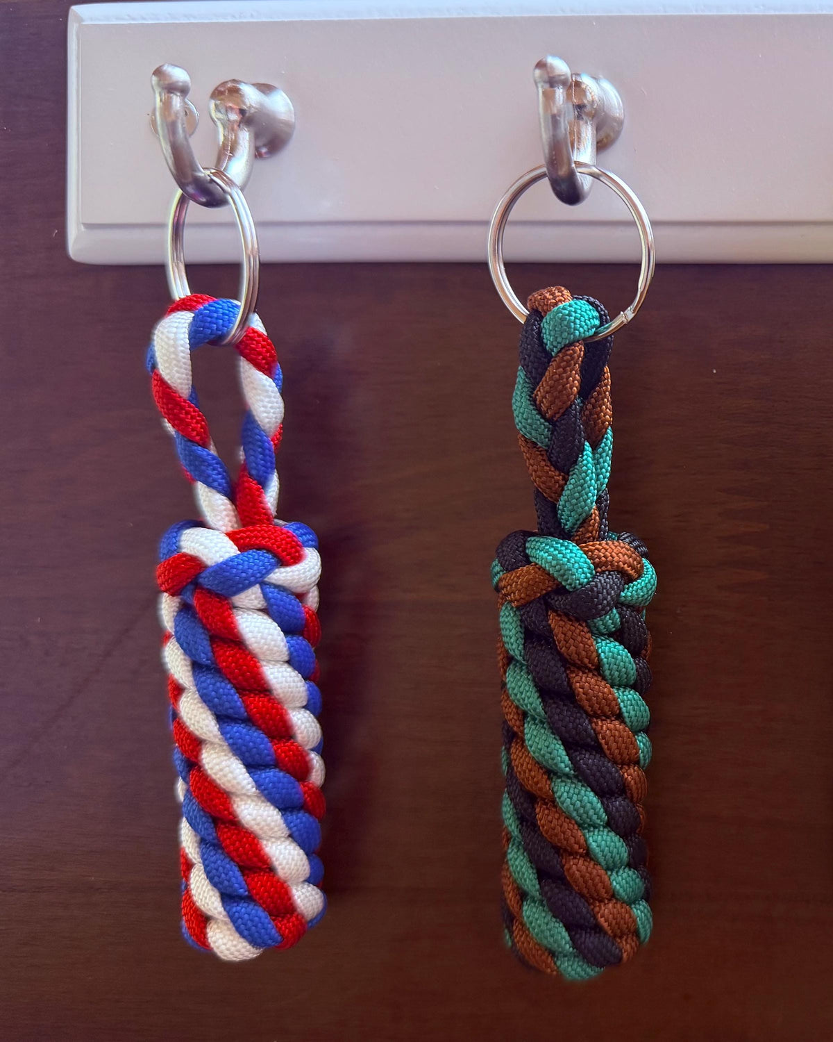 Personalized Key Chain, Custom Paracord Key Fob, Choose Your Own 3 Colors