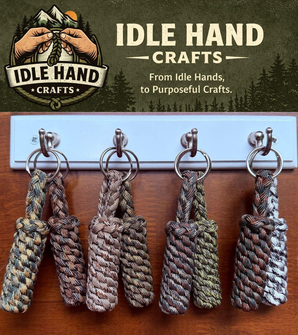 Camouflage Paracord Keychain | Handmade Keychain | Tactical EDC Gear