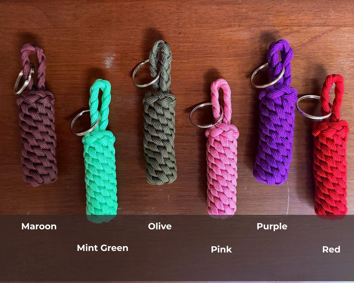 Paracord Keychain, Handmade Key Fob, Backpack Accessory