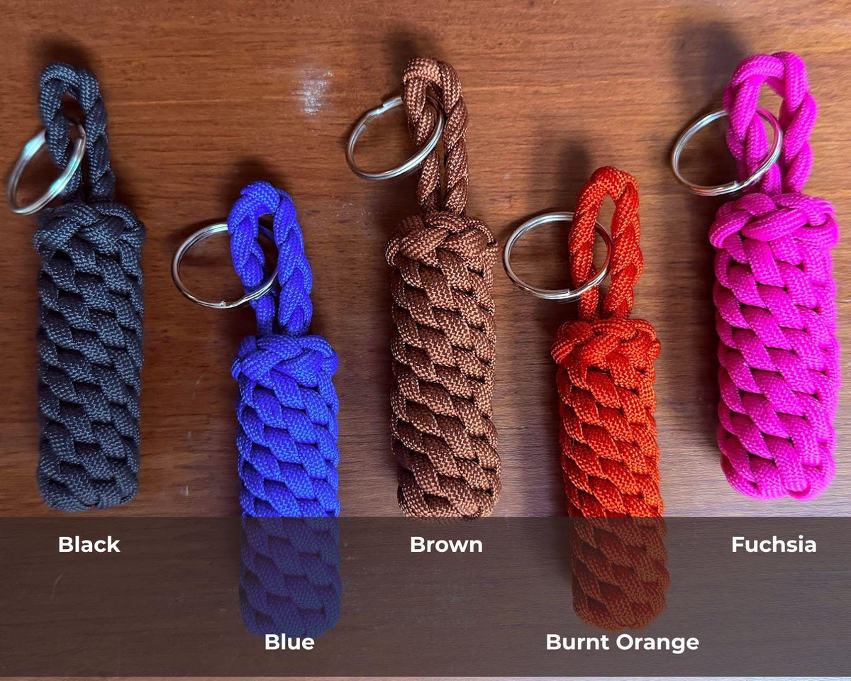Paracord Keychain, Handmade Key Fob, Backpack Accessory
