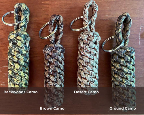 Camouflage Paracord Keychain | Handmade Keychain | Tactical EDC Gear