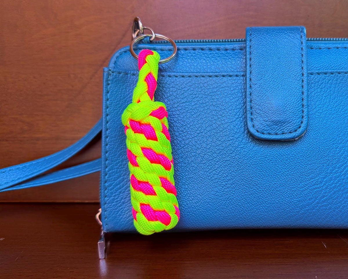 Personalized Key Chain, Custom Paracord Key Fob, Choose Your Own 3 Colors