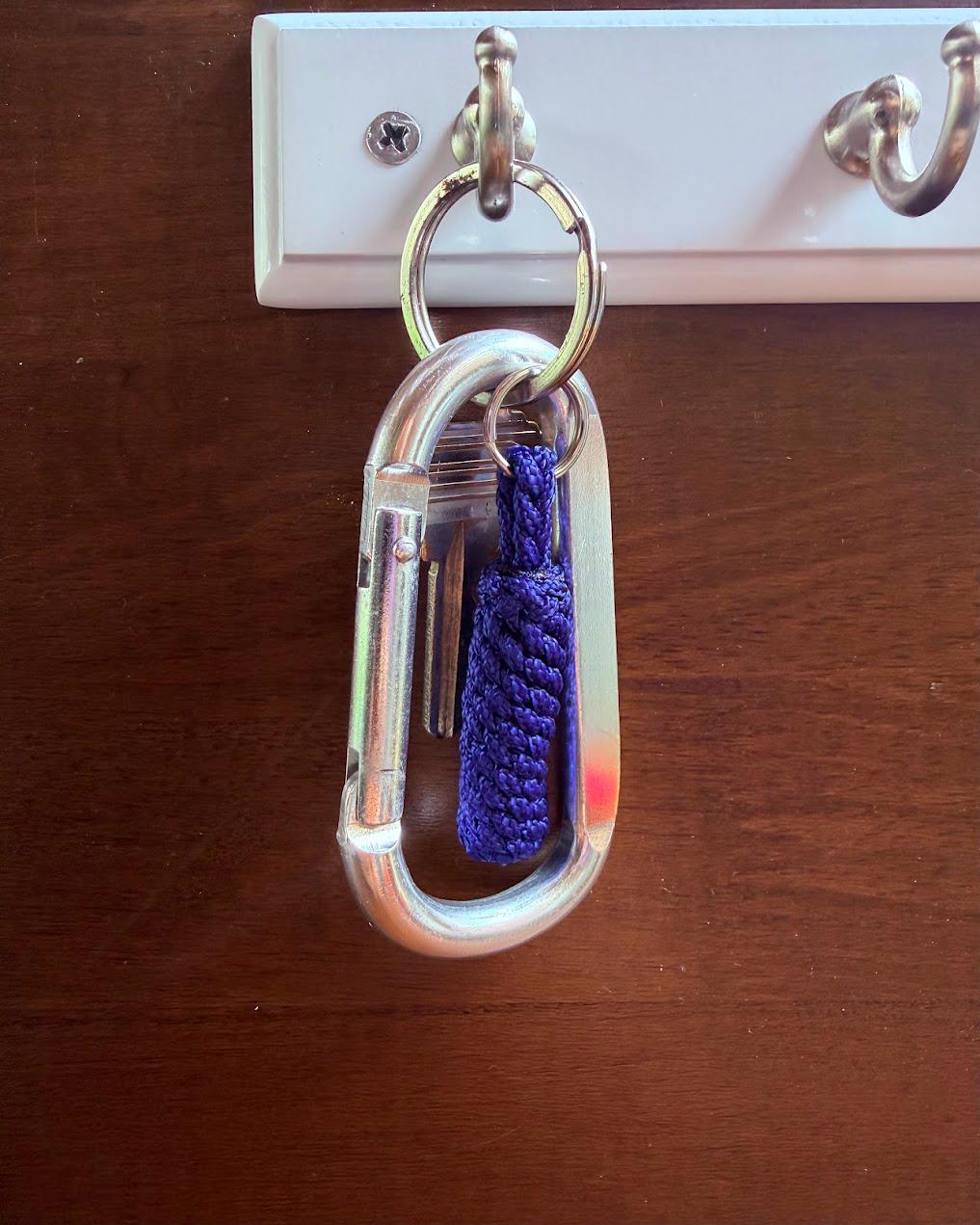 Mini Paracord Keychain, Compact Key Fob, Zipper Pull & Backpack Accessory