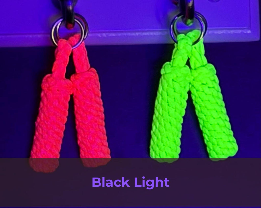 Mini Paracord Keychain, Compact Key Fob, Zipper Pull & Backpack Accessory