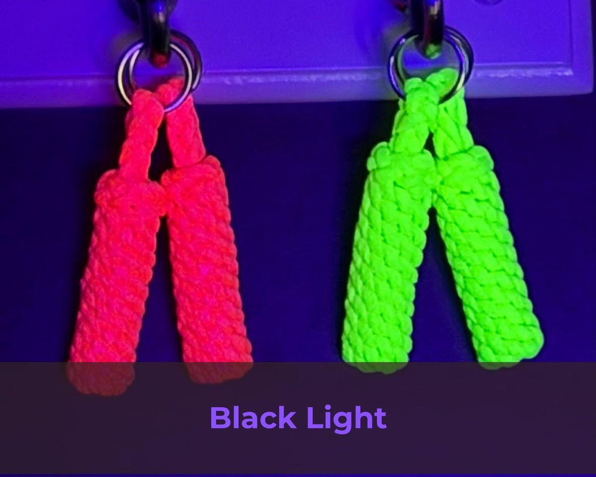 Mini Paracord Keychain, Compact Key Fob, Zipper Pull & Backpack Accessory