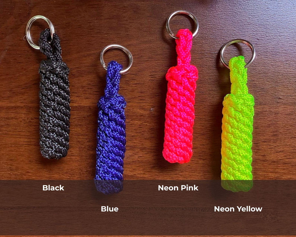 Mini Paracord Keychain, Compact Key Fob, Zipper Pull & Backpack Accessory