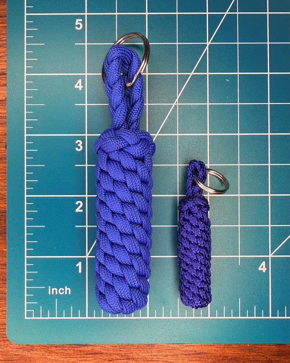 Mini Paracord Keychain, Compact Key Fob, Zipper Pull & Backpack Accessory