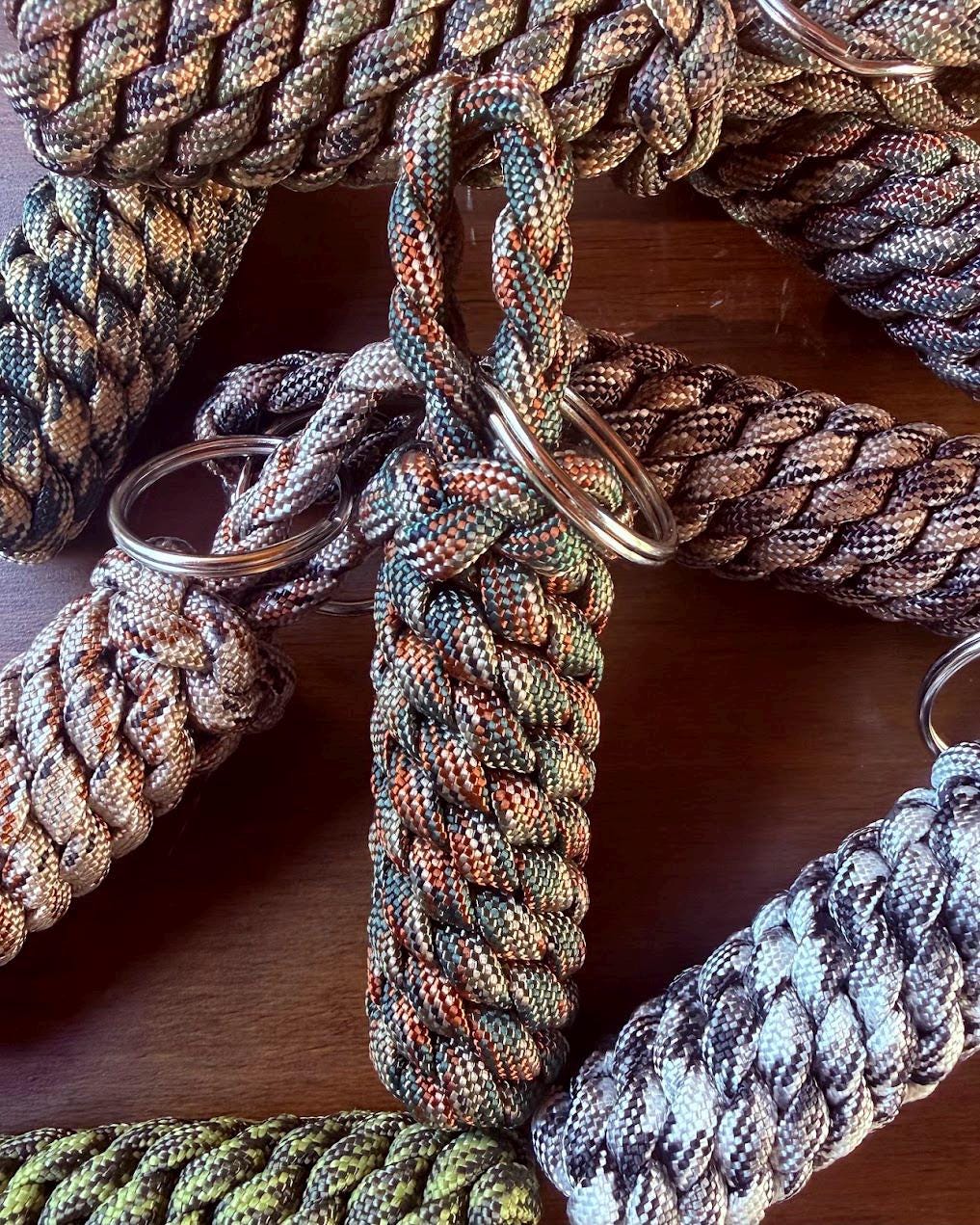Camouflage Paracord Keychain | Handmade Keychain | Tactical EDC Gear