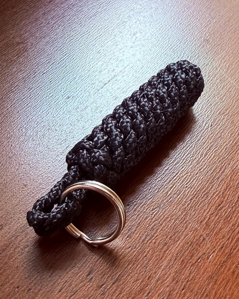 Mini Paracord Keychain, Compact Key Fob, Zipper Pull & Backpack Accessory