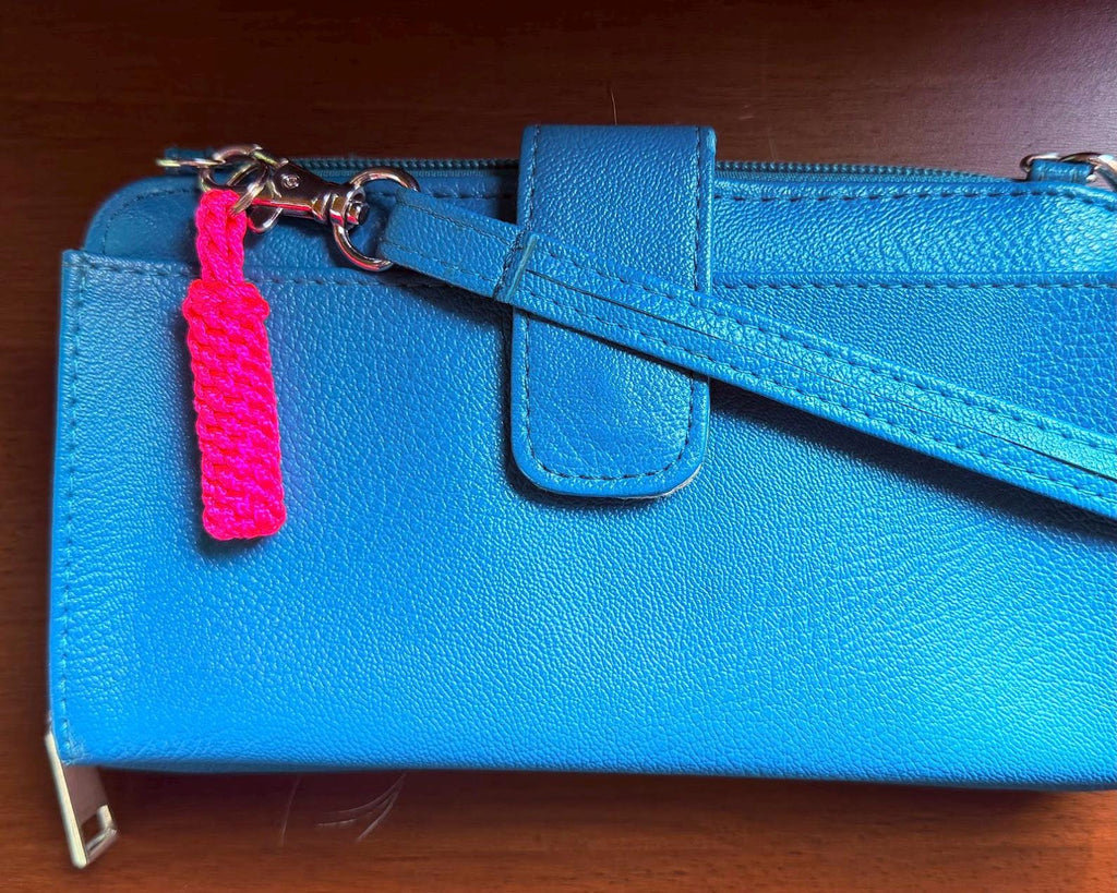 Mini Paracord Keychain, Compact Key Fob, Zipper Pull & Backpack Accessory