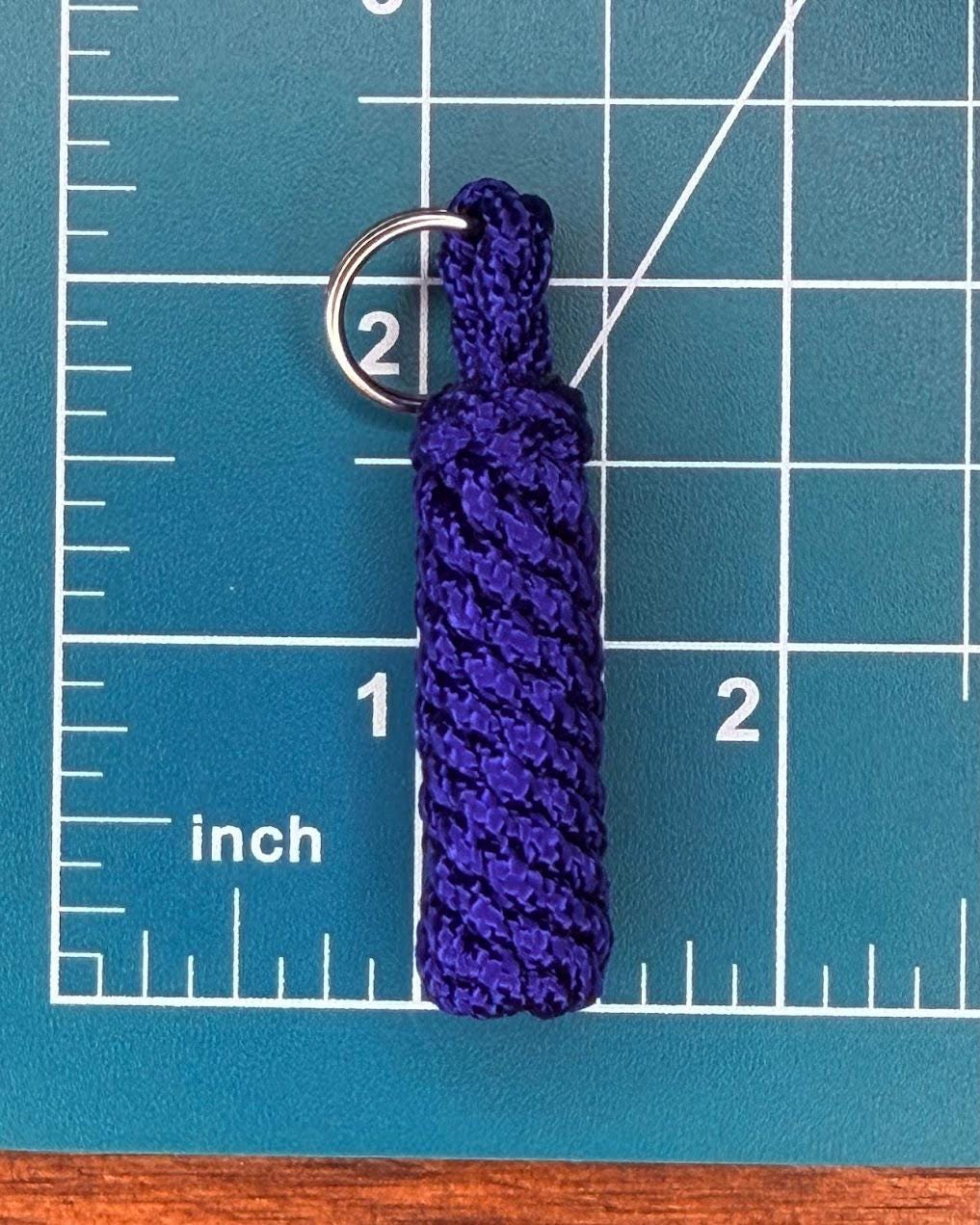 Mini Paracord Keychain, Compact Key Fob, Zipper Pull & Backpack Accessory